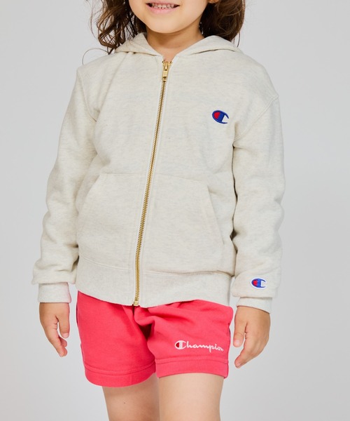 Champion(チャンピオン)の「【Champion/チャンピオン】キッズ ベーシック ジップフーデッドスウェットシャツ(パーカー・キッズ・オートミール・150/120/130/140/160/100/110)」の3枚目の写真