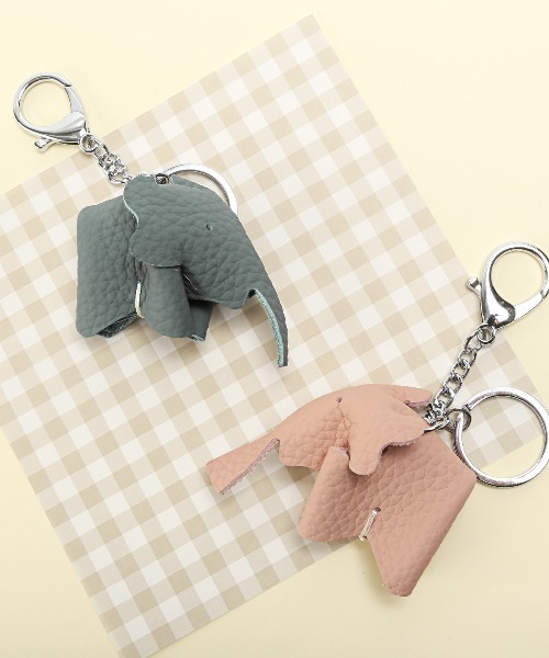 ぞうさんバッグレザーチャーム 象 エレファント 動物 キーホルダー