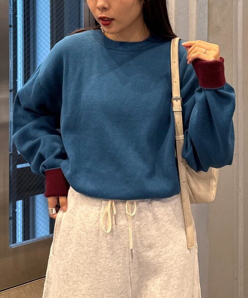 セール】【洗えるニット】ユニセックスビックシルエットロンTeeライク セール】【洗えるニット】ユニセックスビックシルエットロンTeeライク