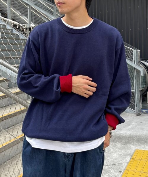 レリアン　エレガントチニック セール】【洗えるニット】ユニセックスビックシルエットロンTee