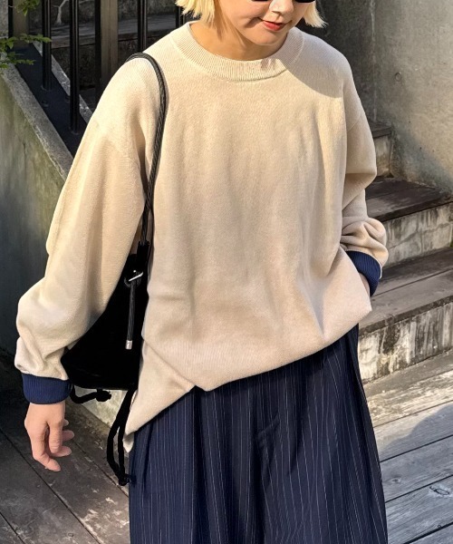 美品❣️ニットチュニック 楽天市場】【アウトレット】もちもちハイネック ニット