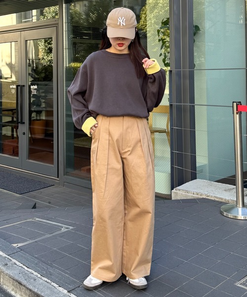 ★ 茶様 ★ セール】【洗えるニット】ユニセックスビックシルエットロンTee