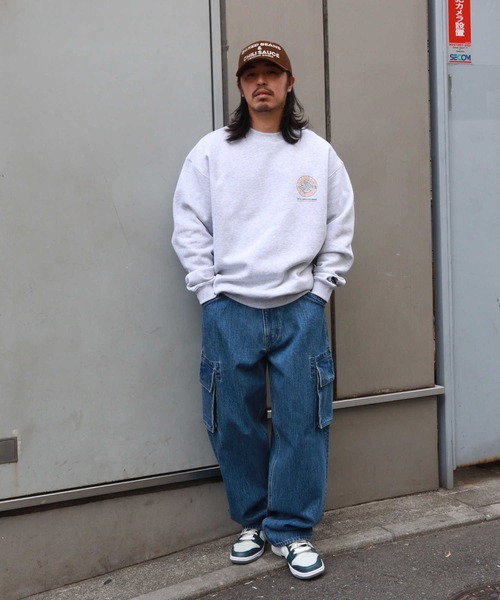 BACK NUMBER（バックナンバー）の「【BACK NUMBER】バギーカーゴデニム（デニムパンツ・メンズ・ライトインディゴブルー/ブラック・30inch/32inch/34inch/28inch）」の7枚目の写真