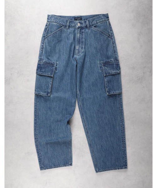 BACK NUMBER（バックナンバー）の「【BACK NUMBER】バギーカーゴデニム（デニムパンツ・メンズ・ライトインディゴブルー/ブラック・30inch/32inch/34inch/28inch）」の8枚目の写真