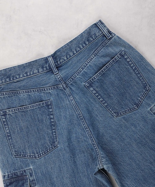 BACK NUMBER（バックナンバー）の「【BACK NUMBER】バギーカーゴデニム（デニムパンツ・メンズ・ライトインディゴブルー/ブラック・30inch/32inch/34inch/28inch）」の13枚目の写真