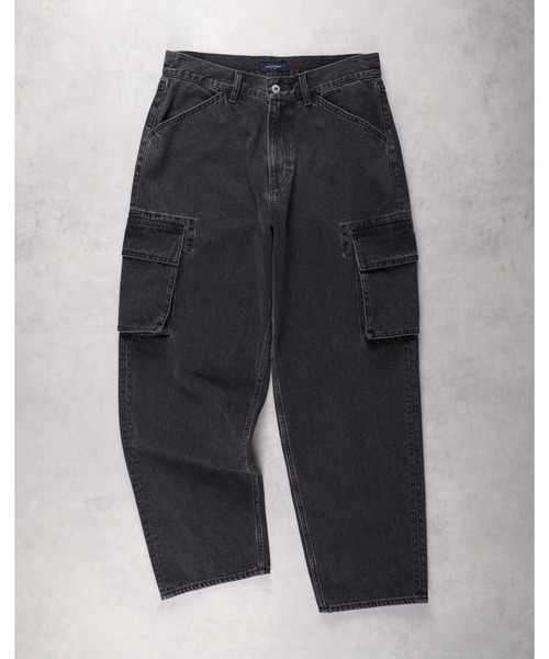 BACK NUMBER（バックナンバー）の「【BACK NUMBER】バギーカーゴデニム（デニムパンツ・メンズ・ライトインディゴブルー/ブラック・30inch/32inch/34inch/28inch）」の21枚目の写真