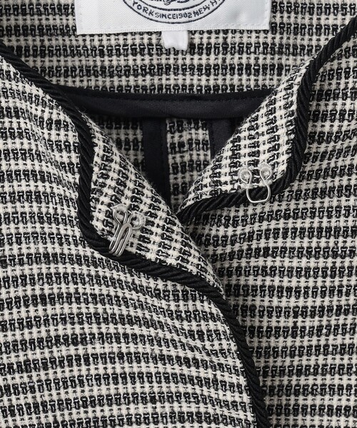 J.PRESS Ladies(J.プレス レディス)の「【洗える】Calameraリングメッシュ ジャケット(ノーカラージャケット・レディース・ブラック系5/ブラウン系5・XXS/XS/S)」の15枚目の写真