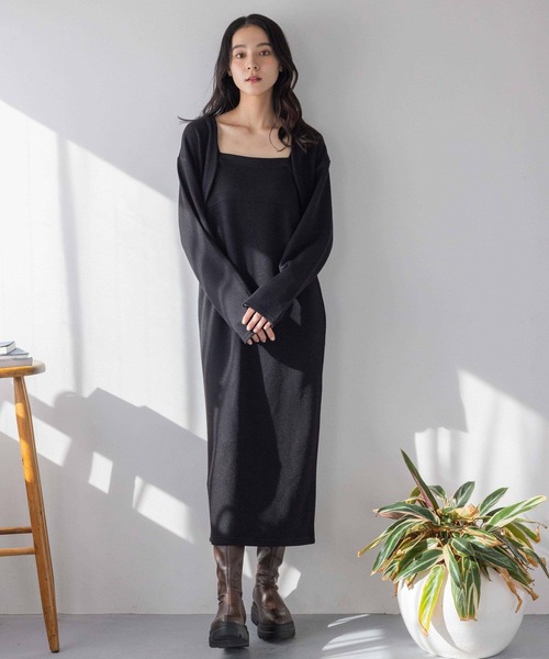 LOWRYS FARM（ローリーズファーム）の「サカリバボレロ２Ｐキャミワンピース　288516（ワンピース・レディース・ブラウン/ブルー/ブラック・FREE）」の21枚目の写真