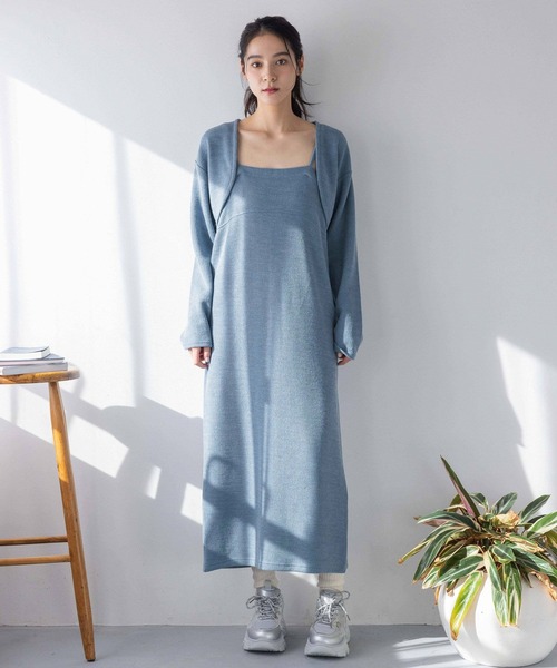 LOWRYS FARM（ローリーズファーム）の「サカリバボレロ２Ｐキャミワンピース　288516（ワンピース・レディース・ブラウン/ブルー/ブラック・FREE）」の17枚目の写真