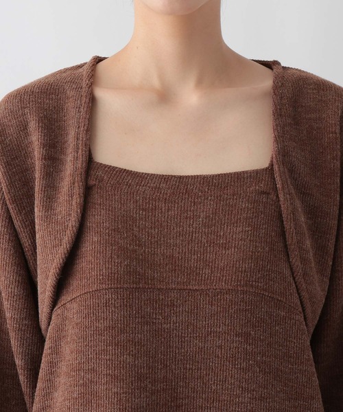 LOWRYS FARM（ローリーズファーム）の「サカリバボレロ２Ｐキャミワンピース　288516（ワンピース・レディース・ブラウン/ブルー/ブラック・FREE）」の10枚目の写真