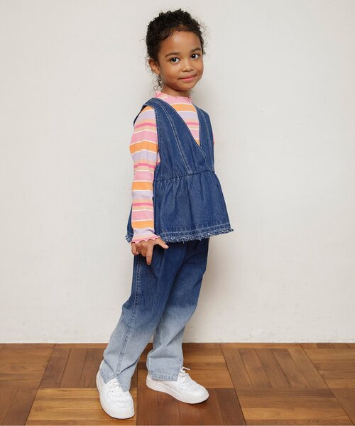 BREEZE（ブリーズ）の「【ジュニア対応】切替デニムパンツ（デニムパンツ・キッズ・ブラック/ブルー・130/140/90/120/80/100/110）」の11枚目の写真