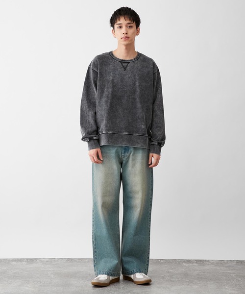 フェード クルーネックスウェット（スウェット）｜B.C STOCK（ベーセーストック）