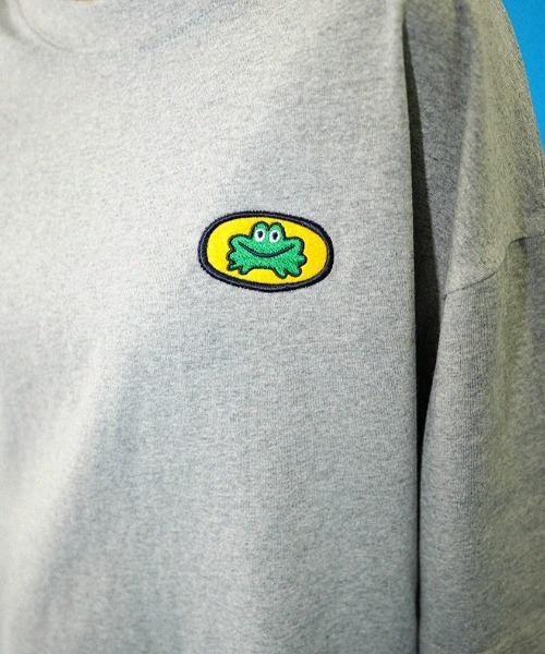 L.H.P（エルエイチピー）の「Parappa The Rapper/パラッパラッパー/胸ロゴワッペン刺繍フェイクレイヤードロンTEE（Tシャツ/カットソー・レディース・ブラック/グレー/オレンジ・M/L）」の19枚目の写真