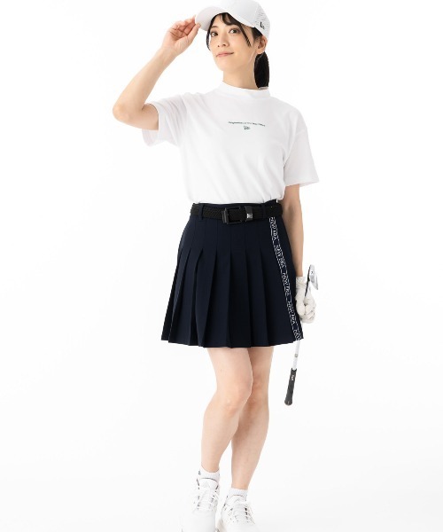 NEW ERA(ニューエラ)の「ニューエラレディースゴルフ 半袖ミッドネックTシャツ 吸汗速乾 UVカット(ポロシャツ・レディース・ホワイト/ブラック・M/L/S)」の17枚目の写真