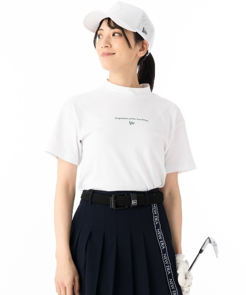 ニューエラレディースゴルフ 半袖ミッドネックTシャツ 吸汗速乾
