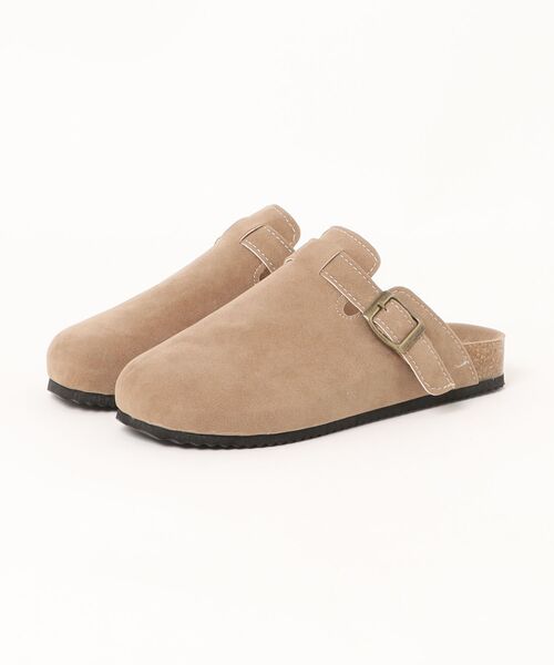 ブラウン スエード クロッグサンダル サンダル スエード クロッグサンダル レディース : ZOZOTOWN