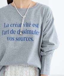 メッセージロゴロングTシャツ