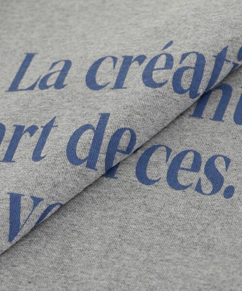 le.coeur blanc（ルクールブラン）の「メッセージロゴロングTシャツ（Tシャツ/カットソー・レディース・グレー/オフホワイト・38）」の19枚目の写真