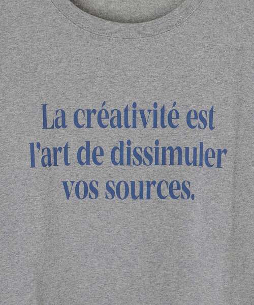 le.coeur blanc（ルクールブラン）の「メッセージロゴロングTシャツ（Tシャツ/カットソー・レディース・グレー/オフホワイト・38）」の20枚目の写真