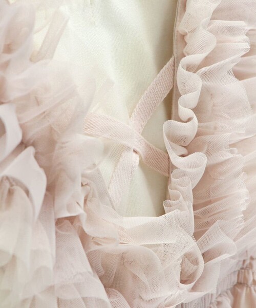 BRANSHES（ブランシェス）の「チュールビスチェ×長袖Ｔシャツ トップスセット（Tシャツ/カットソー・キッズ・ピンク/グレー・90/100/110/120/80/130/140/150）」の13枚目の写真