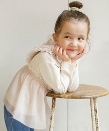 BRANSHES | チュールビスチェ×長袖Ｔシャツ トップスセット(Tシャツ/カットソー)