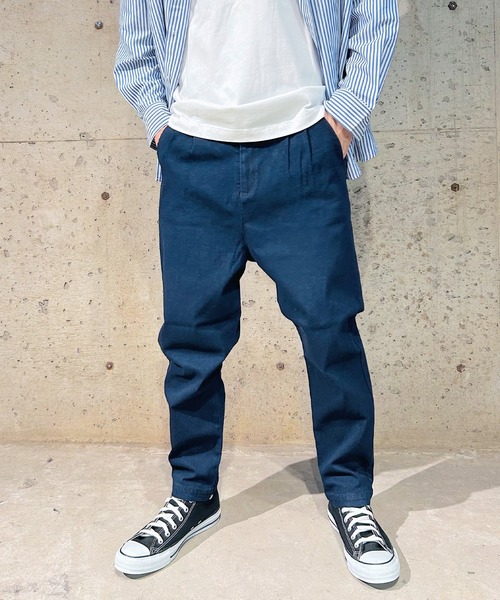 【NAVY】<ASTRAET>タックアップ  ワイドテーパードパンツ NAVY】<ASTRAET>タックアップ ワイドテーパードパンツ 【公式通販】