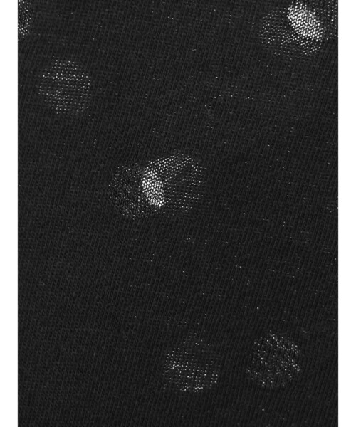 【ミズイロインド】　ブラウン　　ドット　メッシュ　ロンT mizuiroind tシャツ 「mizuiro ind/ミズイロインド」 メッシュ