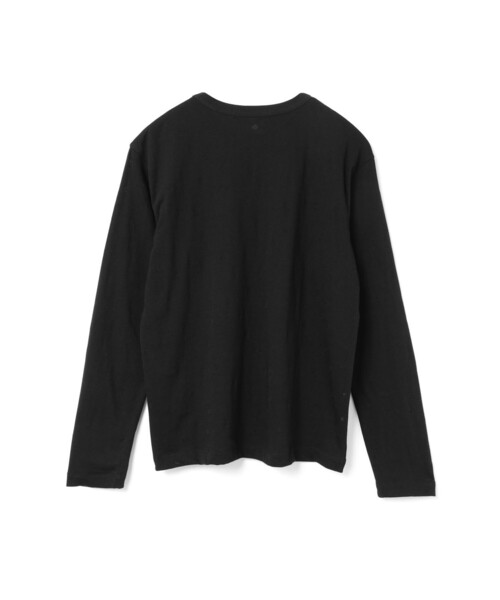 【ミズイロインド】　ブラウン　　ドット　メッシュ　ロンT mizuiroind tシャツ 「mizuiro ind/ミズイロインド」 メッシュ