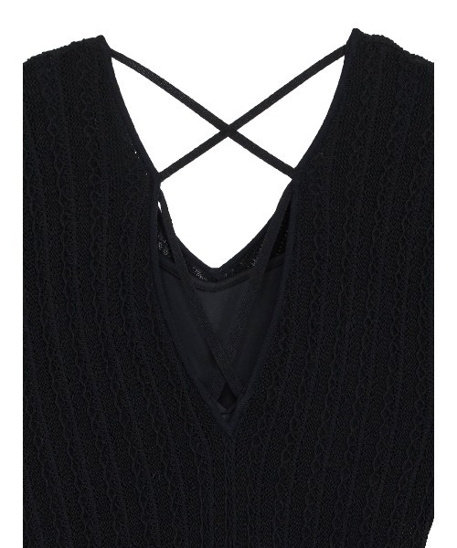 LADY CROCHET KNIT DRESS（ワンピース）｜Ameri（アメリ）の