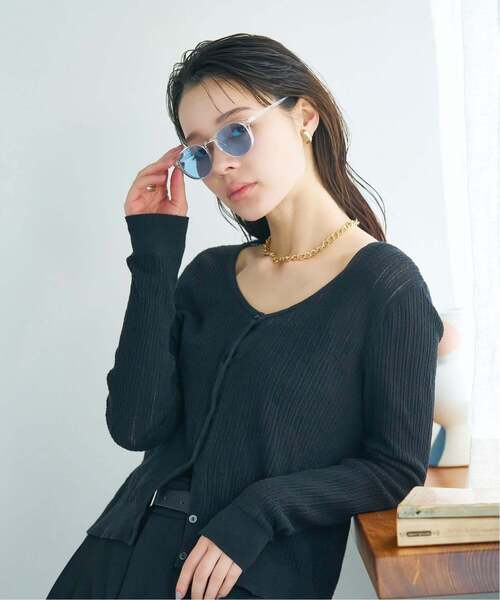 Zoff(ゾフ)の「【WEB限定】ボストン型 サングラス|カラーレンズ|トレンド|紫外線対策|UVカット|Zoff|COLOR SUNGLASSES(サングラス・レディース・ブラック/ブラック系その他2/ブラウン系その他/ブラウン系その他5/ブラック系その他/ブラック系その他3/クリア/ライトグレー系・FREE)」の13枚目の写真
