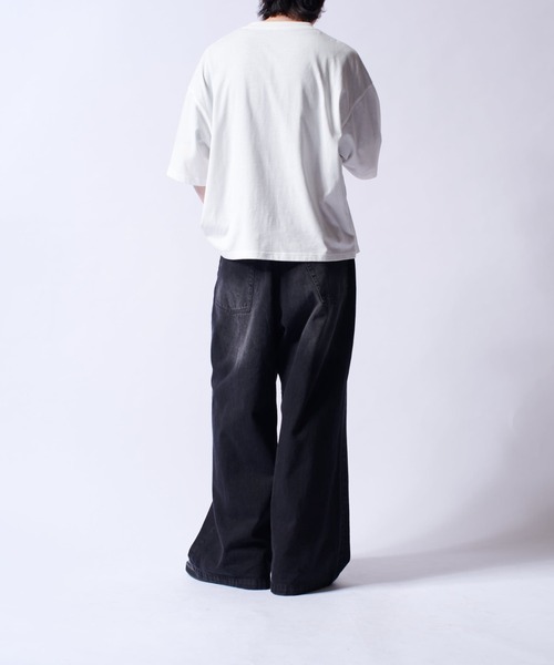 Lui's（ルイス）の「【Neucon/ニューコン】メッセージグラフィッククロップドBIGT（Tシャツ/カットソー・メンズ・ブラック/グリーン/ホワイト・FREE）」の19枚目の写真