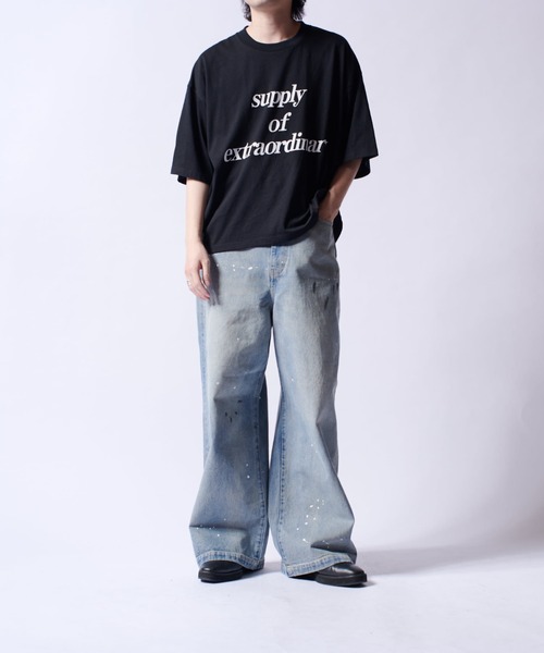 Lui's（ルイス）の「【Neucon/ニューコン】メッセージグラフィッククロップドBIGT（Tシャツ/カットソー・メンズ・ブラック/グリーン/ホワイト・FREE）」の20枚目の写真