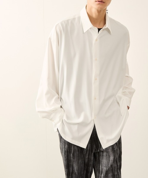 JUNRED(ジュンレッド)の「バルーンスリーブオーバーシャツ(シャツ/ブラウス・メンズ・ホワイト/パープル/サックスブルー・S/M/L)」の7枚目の写真
