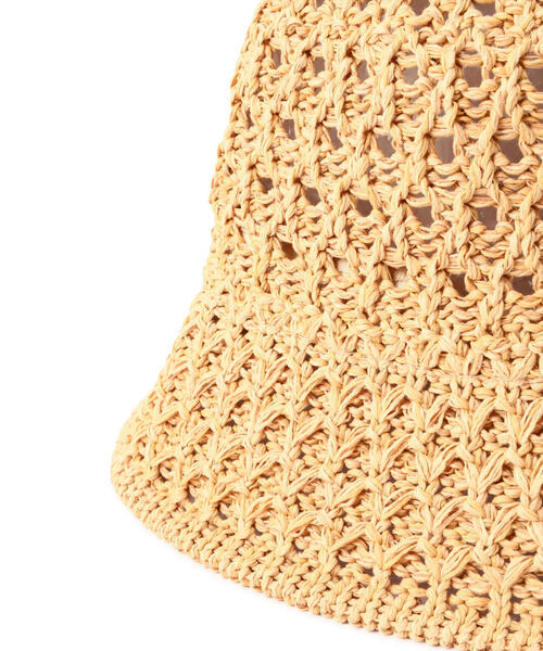 FREE'S MART(フリーズマート)の「◇クロシェハット(ハット・レディース・ベージュ/ブラック・フリ-)」の16枚目の写真