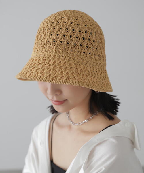 FREE'S MART(フリーズマート)の「◇クロシェハット(ハット・レディース・ベージュ/ブラック・フリ-)」の21枚目の写真