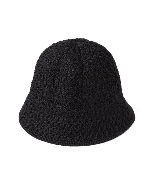 FREE'S MART(フリーズマート)の「◇クロシェハット(ハット・レディース・ベージュ/ブラック・フリ-)」の3枚目の写真