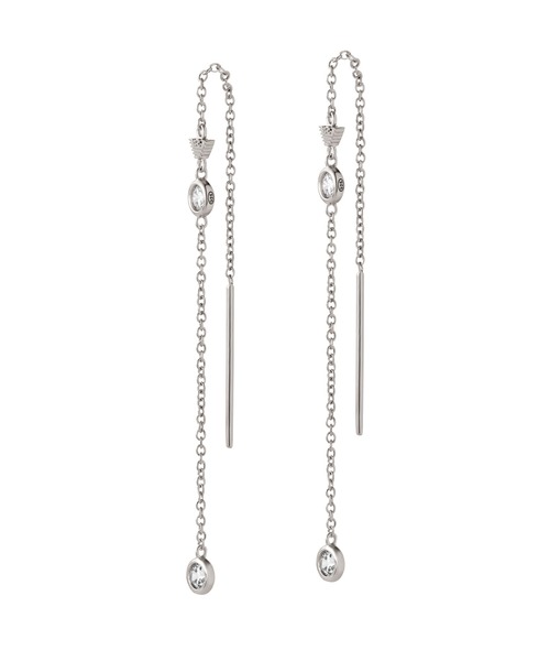EMPORIO ARMANI(エンポリオアルマーニ)の「エンポリオ・アルマーニ アクセサリー レディース ピアス EG3617040(ピアス(両耳用)・レディース・Silver・FREE)」の2枚目の写真