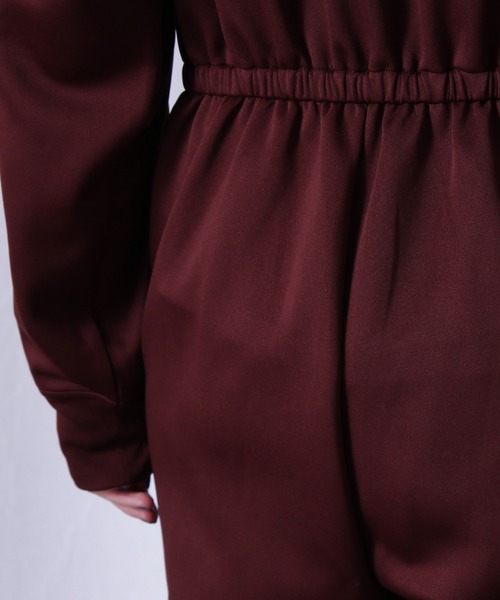 ROSE BUD(ローズバッド)の「(CREOLME)ジャンプスーツ(つなぎ/オールインワン・レディース・ブラウン/ブラック・ONE SIZE)」の7枚目の写真