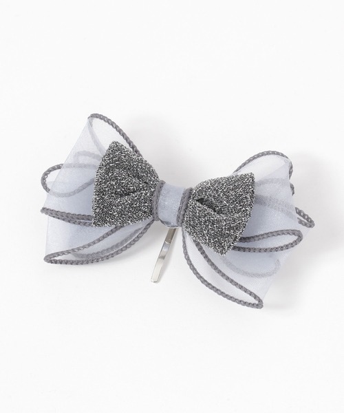 LAKOLE（ラコレ）の「オーガンジーヘアカフ / 289421（ヘアピン・レディース・グレー/ブラック・FREE）」の2枚目の写真