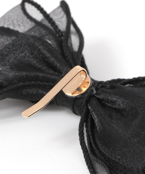 LAKOLE（ラコレ）の「オーガンジーヘアカフ / 289421（ヘアピン・レディース・グレー/ブラック・FREE）」の4枚目の写真