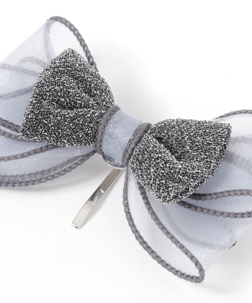 LAKOLE（ラコレ）の「オーガンジーヘアカフ / 289421（ヘアピン・レディース・グレー/ブラック・FREE）」の7枚目の写真