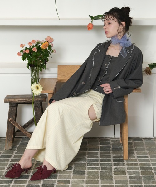 cut off double jacket / カットオフダブルジャケット