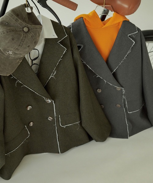 cut off double jacket / カットオフダブルジャケット