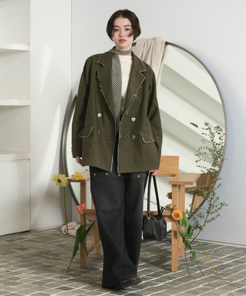 【数々のアワードを受賞】 cut off double jacket / カットオフダブルジャケット ジャケット・アウター
