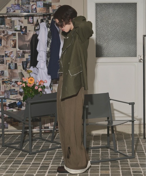 cut off double jacket / カットオフダブルジャケット セール】cut off double jacket / カットオフダブルジャケット