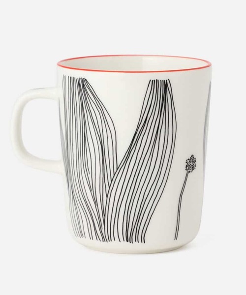 marimekko(マリメッコ)の「Kukat puhkeavat / mug 2,5dl(グラス/マグカップ/タンブラー・レディース・ブラック・FREE)」の2枚目の写真