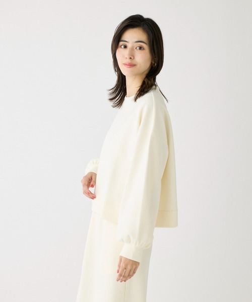 I.T.'S international（イッツインターナショナル）の「ブークレーダンボールプルオーバー【セットアップ対応】（Tシャツ/カットソー・レディース・オフホワイト/ブルーグレー/チャコールグレー・フリー）」の14枚目の写真