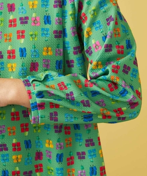 tシャツ Mariposa 蝶々モチーフプリントカットソー レディース セール】Mariposa 蝶々モチーフプリントカットソー（Tシャツ