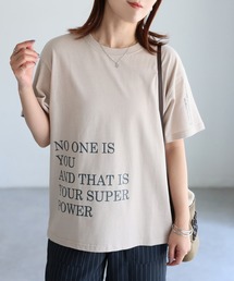 袖ロゴ半袖Tシャツ