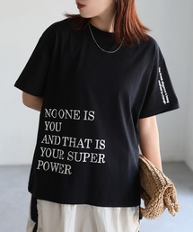 袖ロゴ半袖Tシャツ